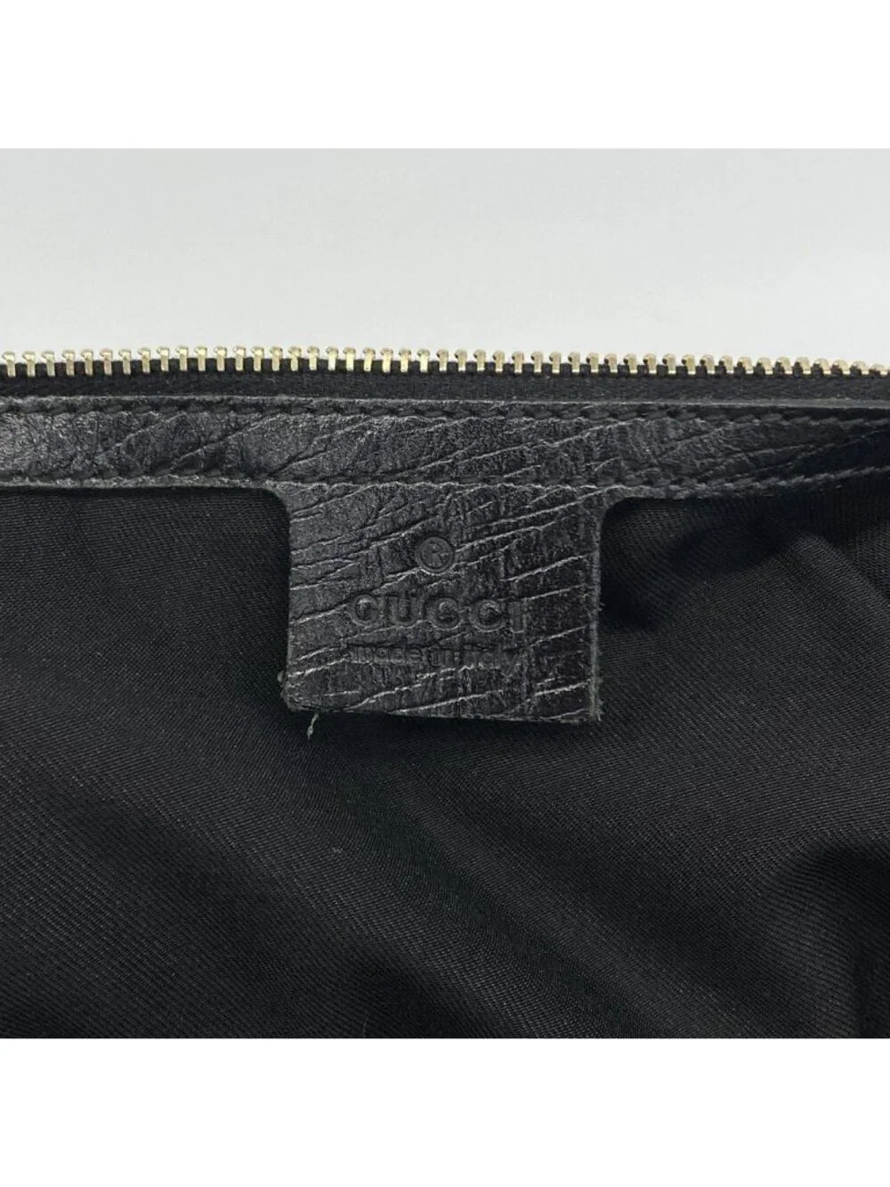 Gucci Tote GG Canvas Sherry Line Horsebit Black Gold